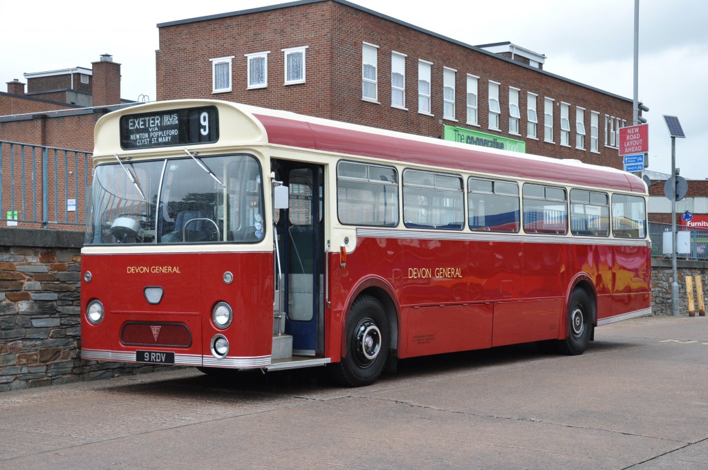 The classic Exeter Bus and Coach station shot - top deck