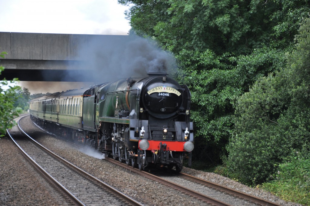 West Country pacific Braunton on her way south